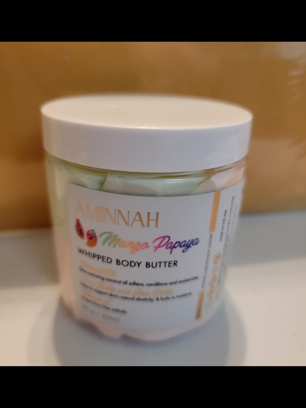Mango Papaya Whipped Body Butter.